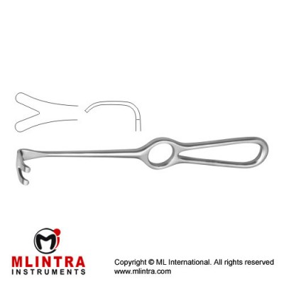 Wassmund Retractor Stainless Steel, 20.5 cm - 8" Blade Size 33 x 21 mm